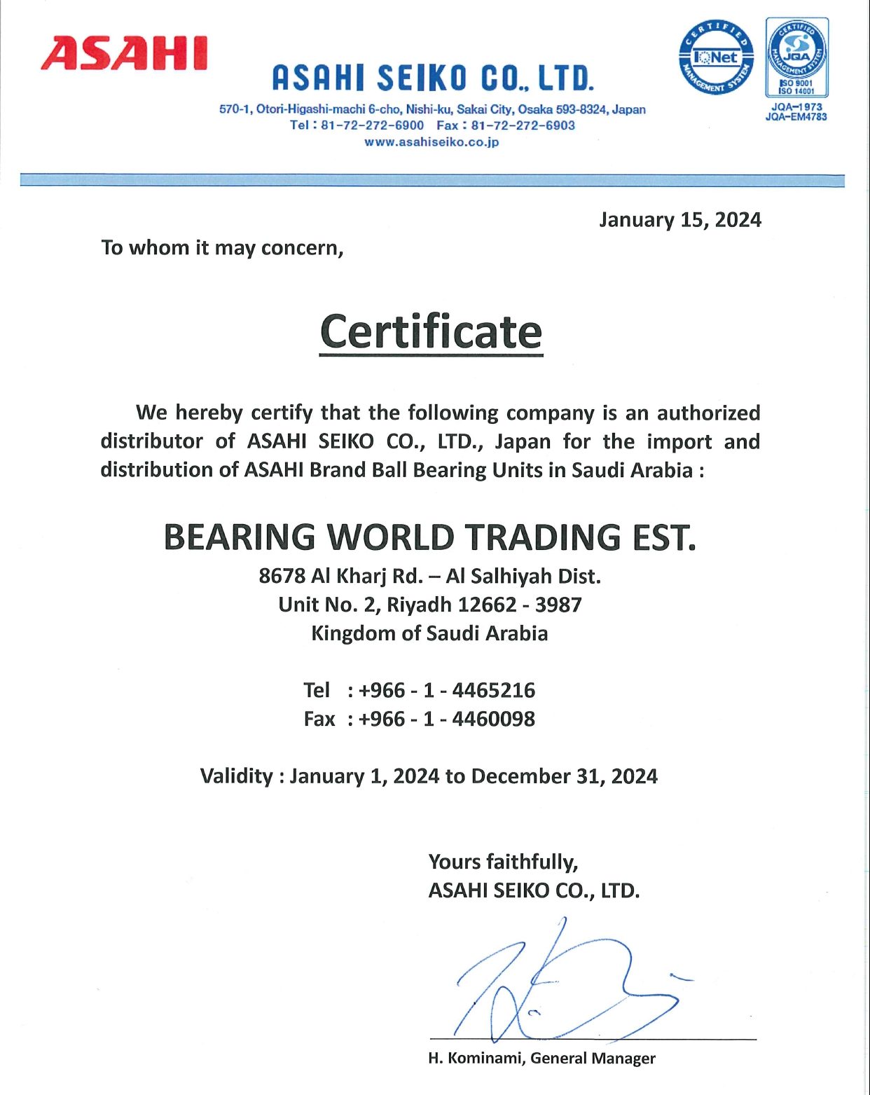ASAHI Distributorship Certificate 2024 - B. World_page-0001